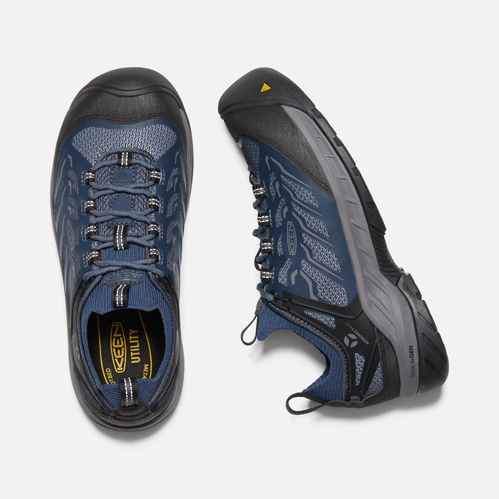 Chaussures de Travail Keen Femme Bleu Marine/porno | Flint Ii Sport (Carbon-Fiber Toe) | GCYKD-8905